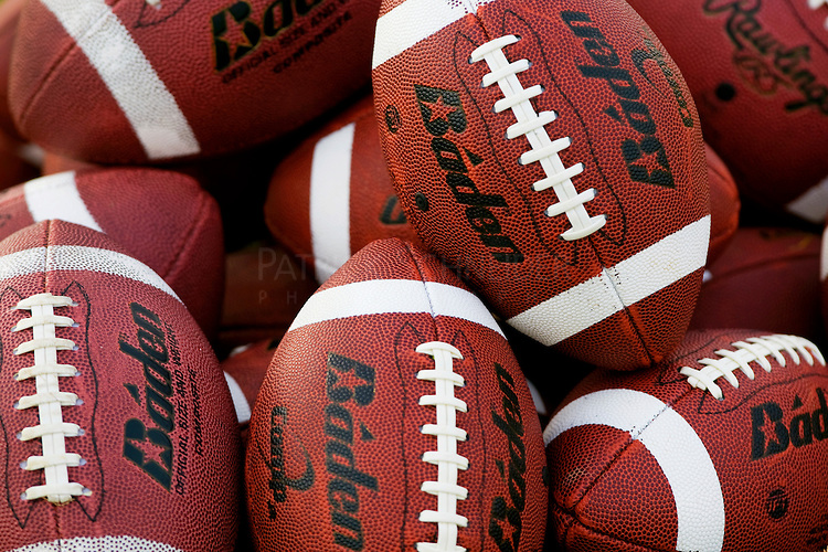 pile of Baden footballs standard equipment for football football ball