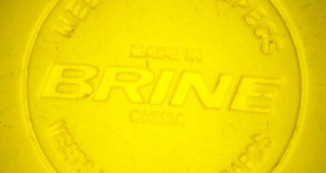 NOCSAE National Operating Committee on Standards for Athletic Equipment, stamped yellow ball new regulated lacrosse ball
