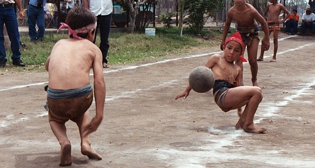 kids playing Ulama basic equipment for ulama rubber ball