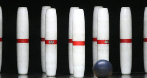 candlepin set white pins with red stripes small black ball candlepin ball basic equipment candle pins candle pin bowling ball