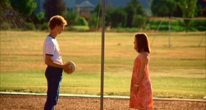 napoleon dynamite playing tetherball yellow ball on a string hanging off a pole